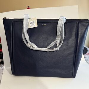 Fossil Dark Blue Women's Tote Bag